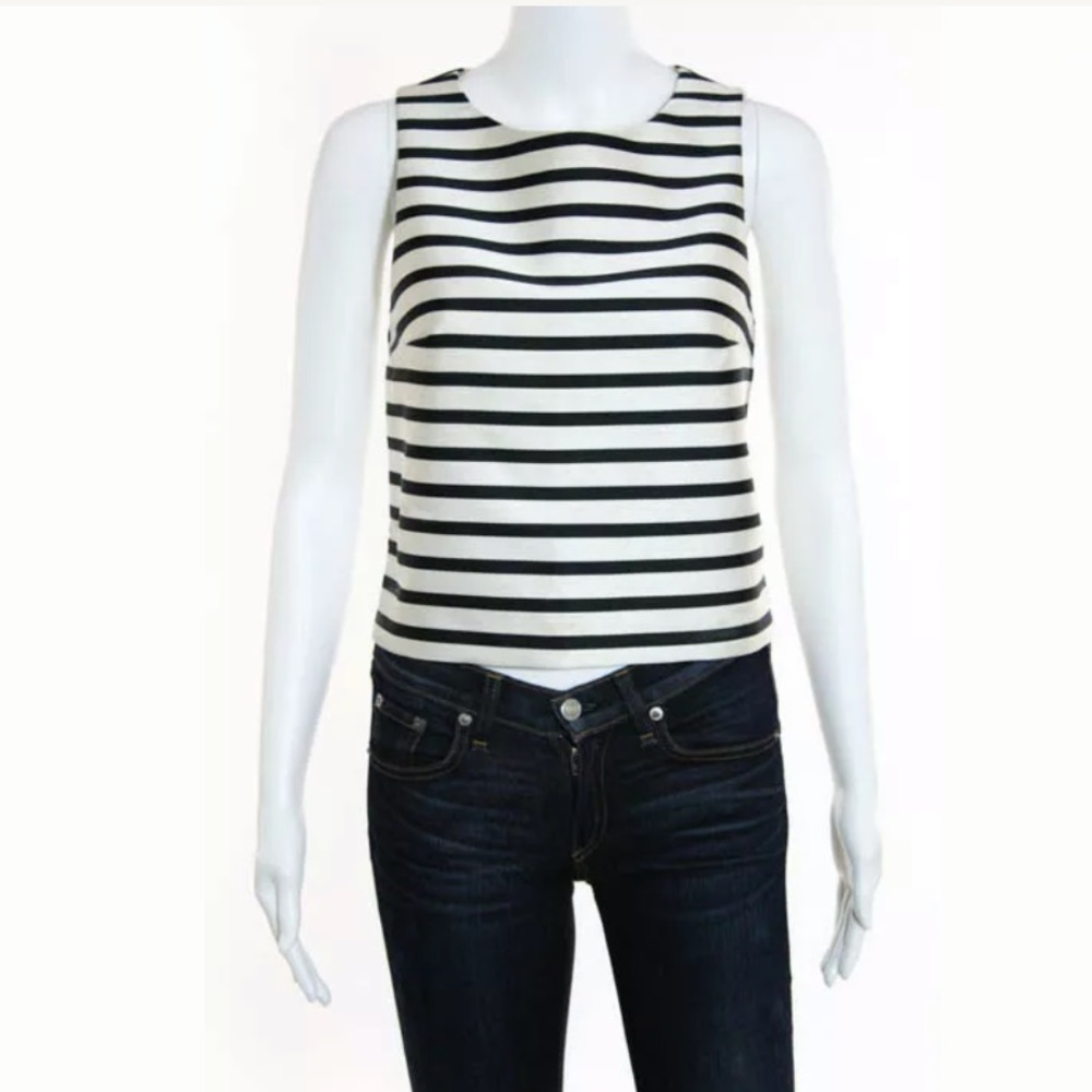 Topshop striped navy crop top seen on beyonce! - Picture 5 of 7